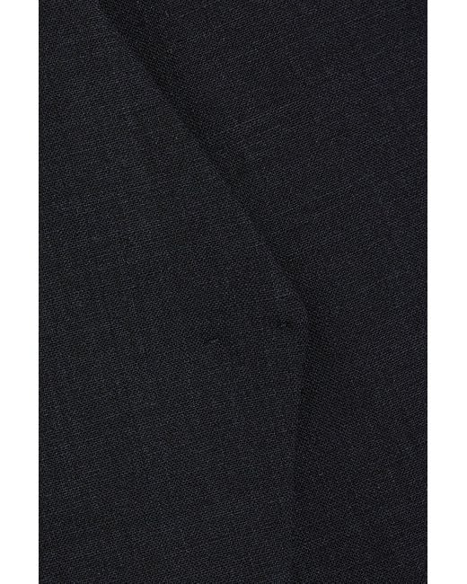 Brunello Cucinelli Black Bead-embellished Wool-blend Vest