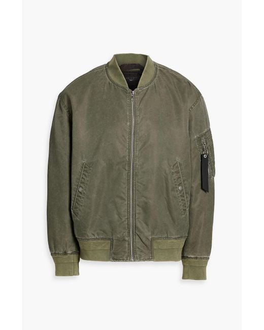 Rag & Bone Green Manston Shell Bomber Jacket for men