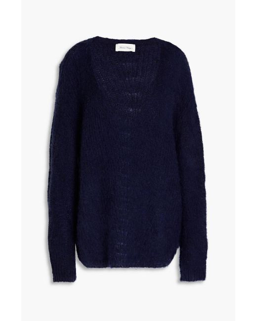American Vintage Blue Yanbay Knitted Sweater