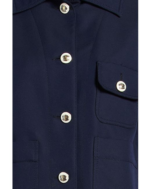 Sandro Blue Cotton-blend Twill Jacket