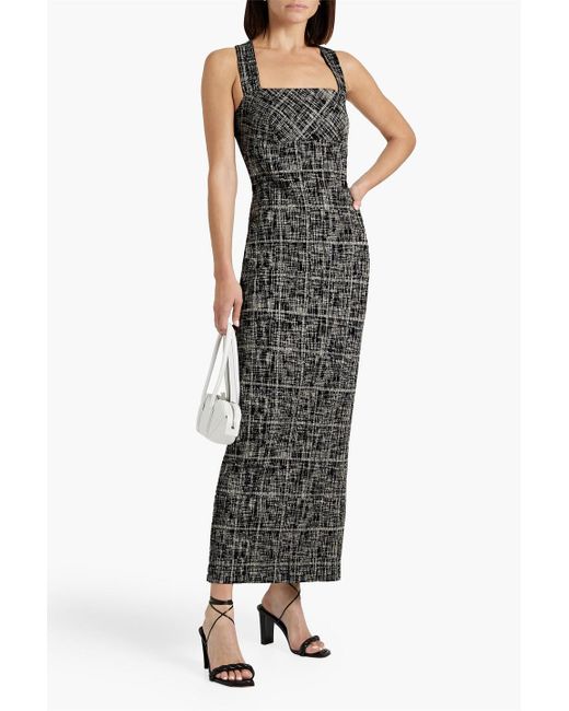 Rosetta Getty Black Jacquard Maxi Dress