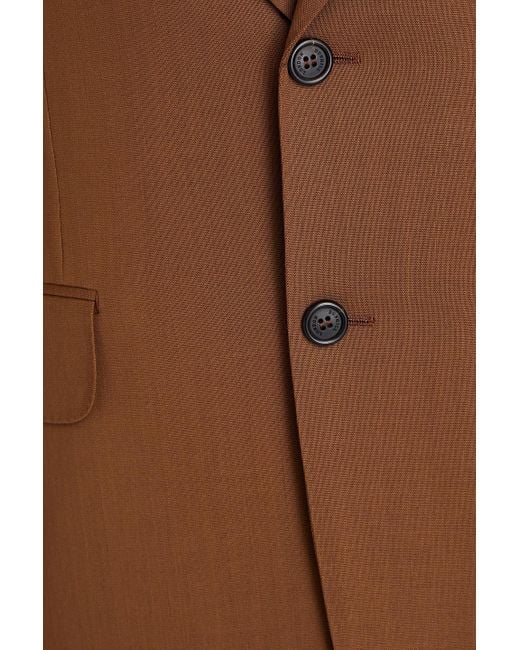 Dunhill Brown Slim-fit Grain De Poudre Wool Suit for men