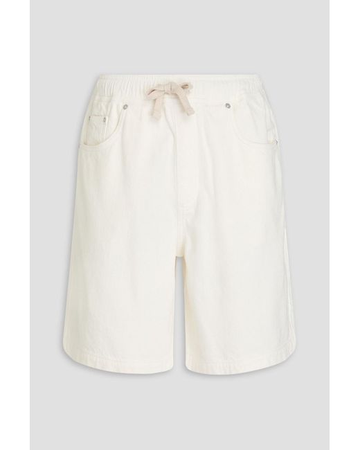 FRAME White Cotton Drawstring Chino Shorts for men