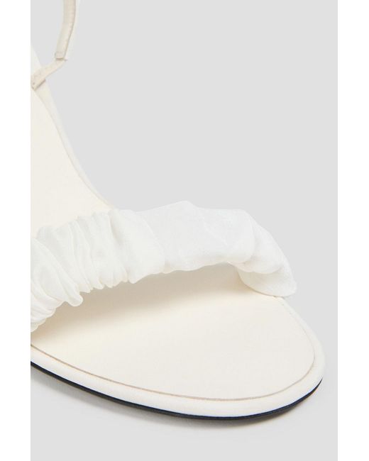 Neous White Alhena Woven Slingback Sandals