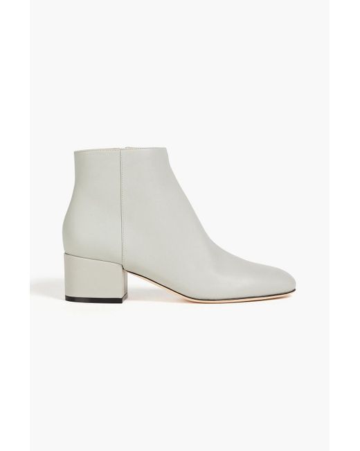 Sergio Rossi White Ankle boots aus leder
