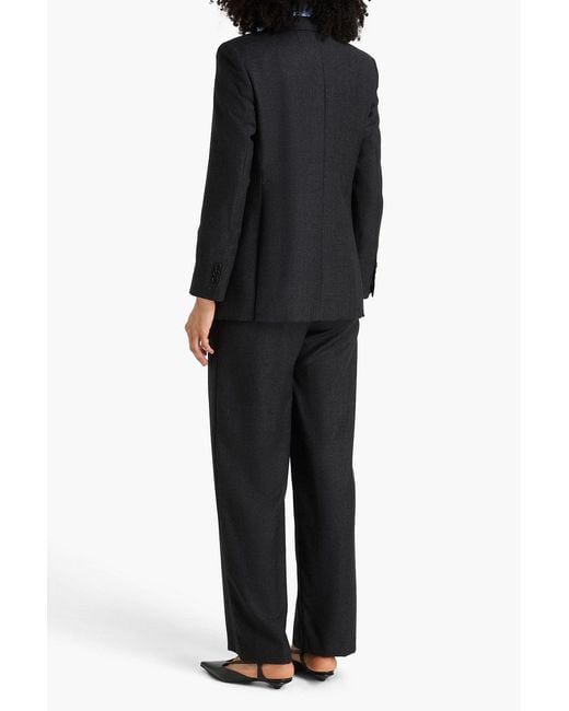Theory Black Wool-flannel Blazer