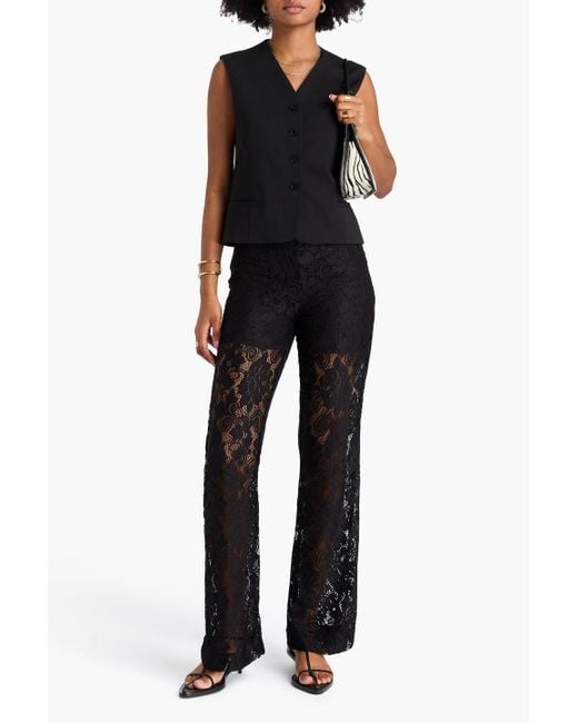 Day Birger et Mikkelsen Black Lace Flared Pants