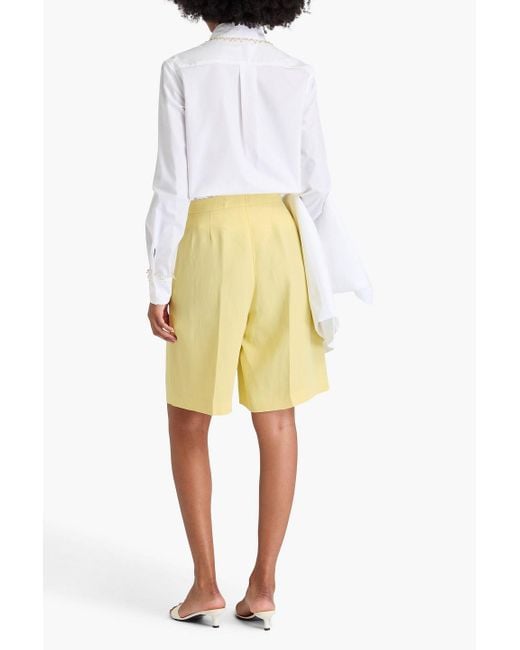 Fabiana Filippi Yellow Shorts aus twill