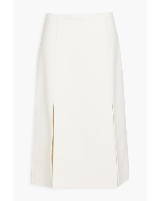 Michael kors white midi skirt hotsell