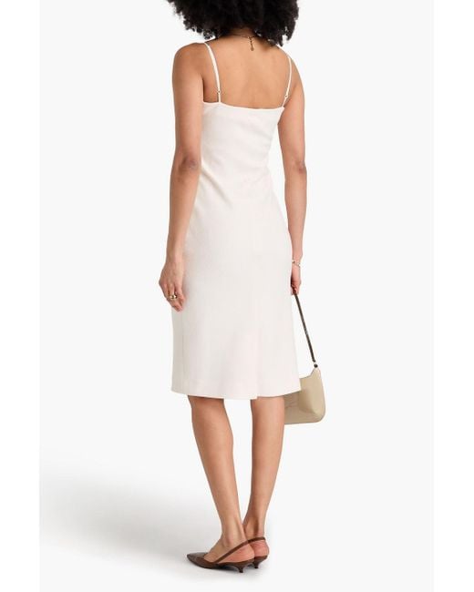 Claudie Pierlot White Kleid aus crêpe