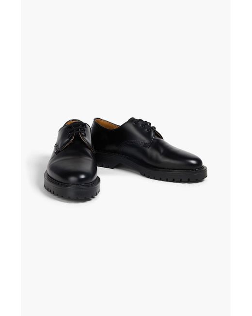 Sandro Black Glossed-leather Brogues for men