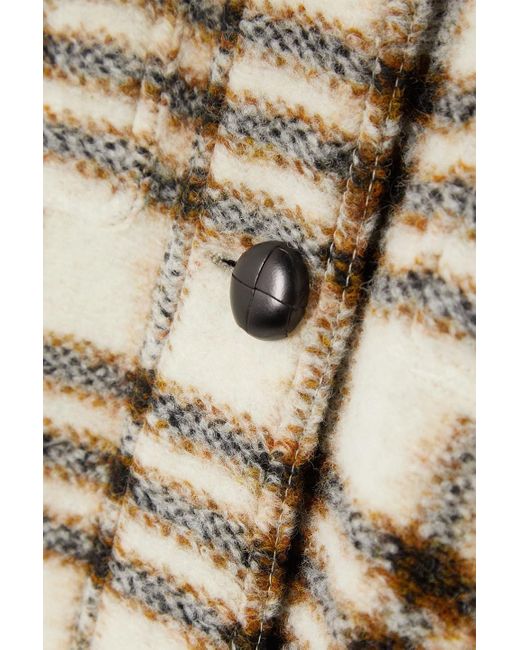 Isabel Marant Multicolor Fontizi Checked Wool-blend Coat