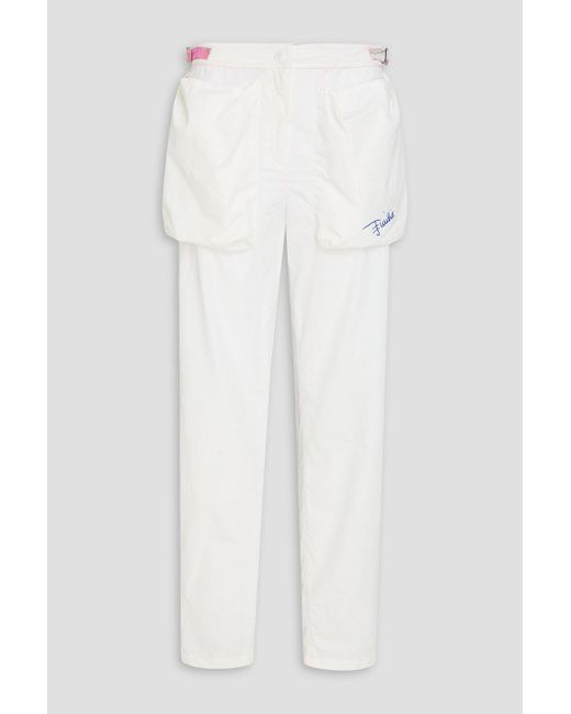 Emilio Pucci White Shell Track Pants