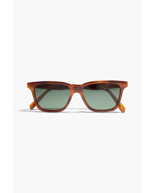 Totême  Brown D-Frame Tortoiseshell-Print Acetate Sunglasses
