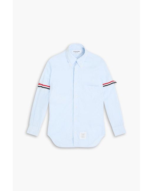 Thom Browne Blue Cotton-poplin Shirt for men