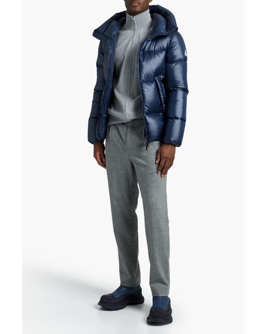 Pyrenex Barry Quilted Shell Hooded Down Jacket in Blue for Men | Lyst
