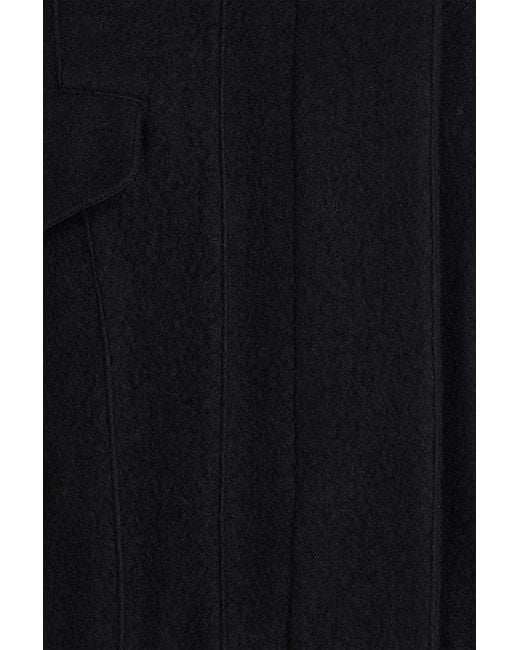 Vince Black Wool-blend Felt Jacket