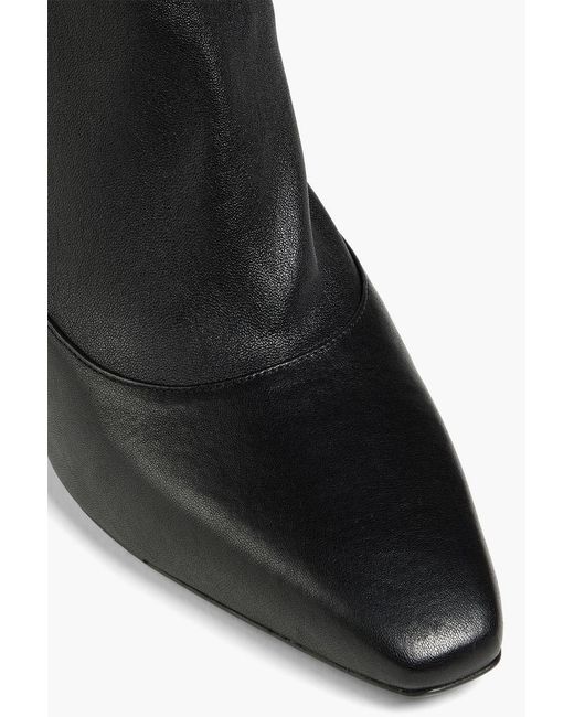 Ferragamo Black Adhar Leather Ankle Boots