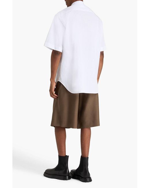 Jil Sander White Cotton-poplin Shirt for men
