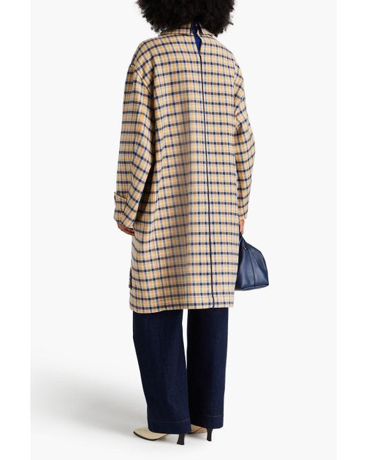 コート MARNI Reversible wool coat with check pattern Marni Reversible Wool Coat With Check Pattern | Balardi