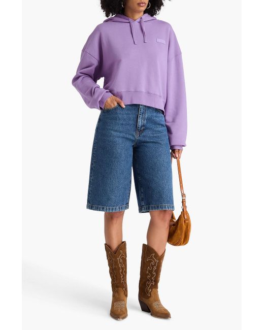 IRO Purple French Cotton-Terry Hoodie