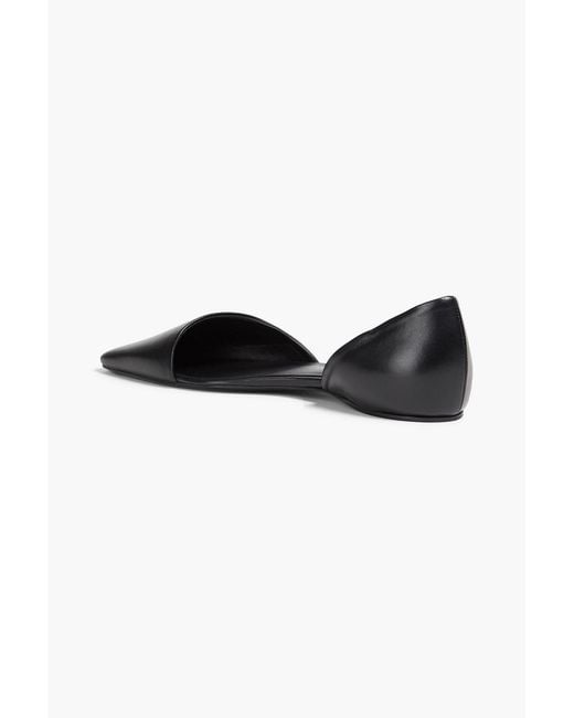 Totême Black Leather Flats