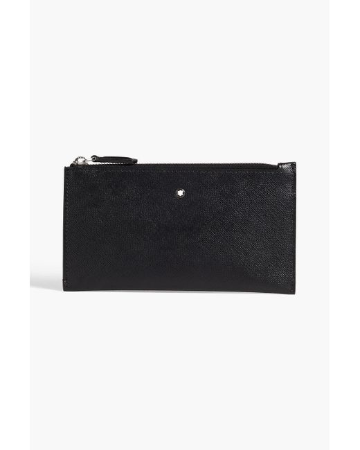 Montblanc Black Textured-leather Pouch for men