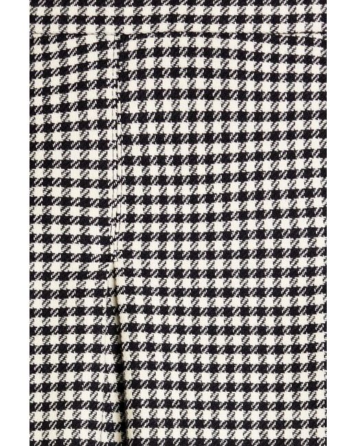 RED Valentino Black Skirt-effect Houndstooth Tweed Shorts
