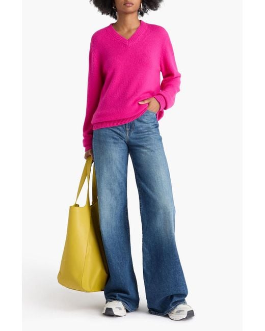 The Elder Statesman Pink Kaschmirpullover