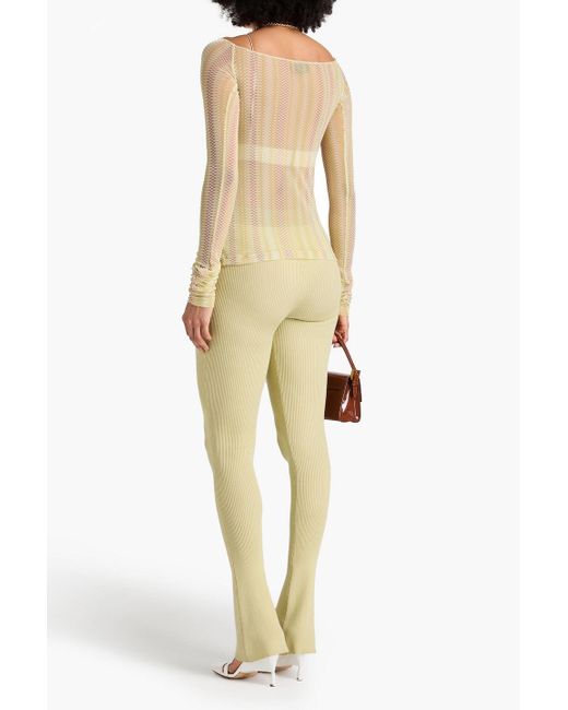 Missoni White Printed Mesh Top