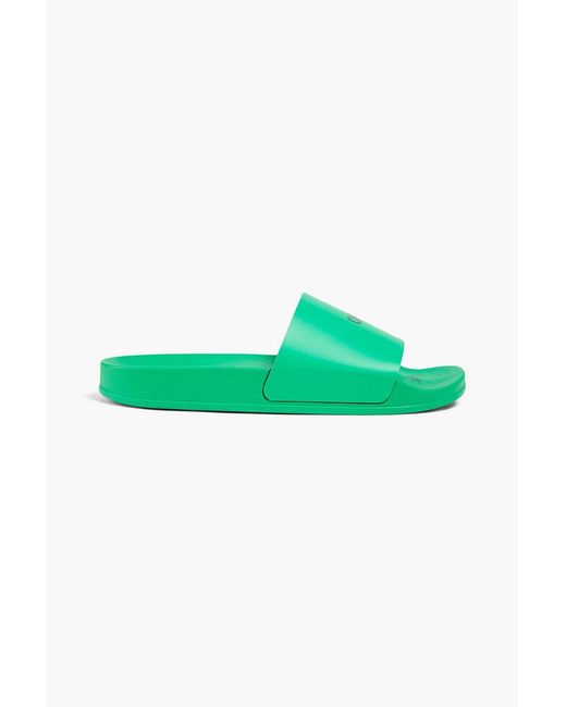 Off-White c/o Virgil Abloh Green Printed Slides