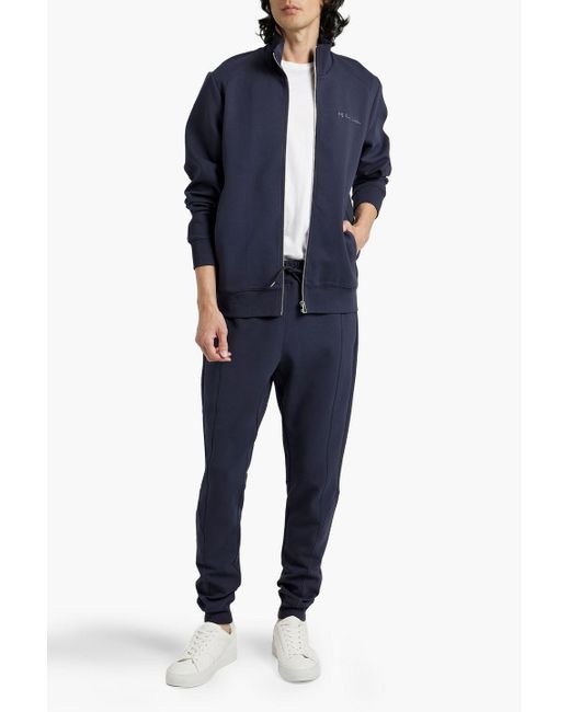Paul Smith Blue French Cotton-blend Terry Sweatpants for men