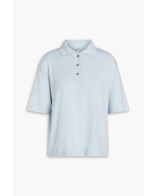 Vince Blue Cotton Polo Shirt