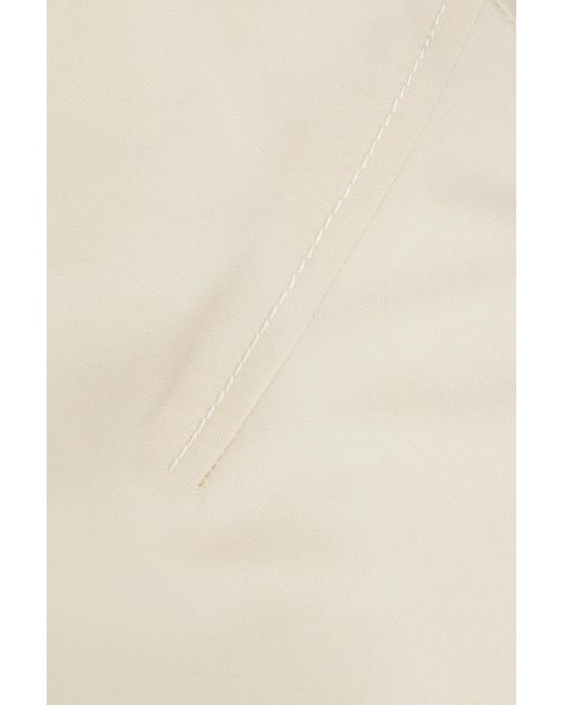Jacquemus White Pina maxirock aus stretch-wolle