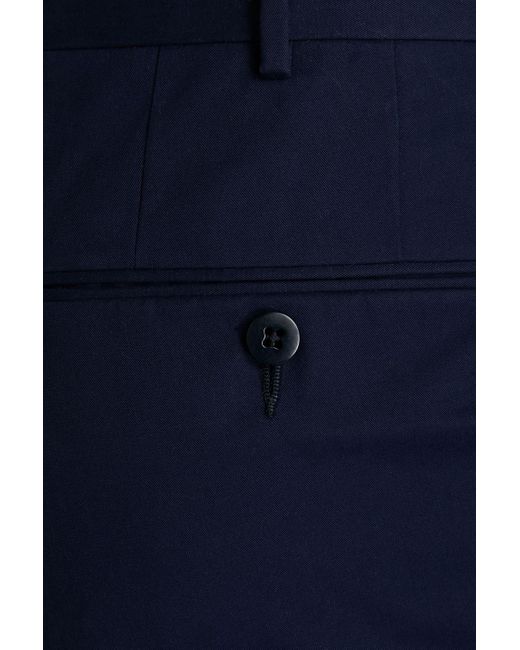 Zegna Blue Cotton-Twill Chinos for men