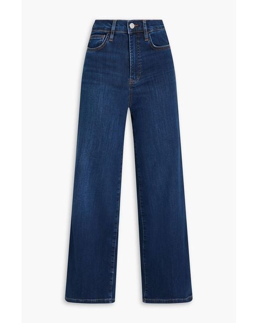 FRAME Blue Le Slim Palazzo High-Rise Wide-Leg Jeans