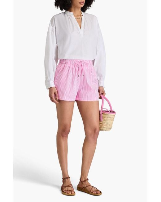 Melissa Odabash Pink Annie shorts aus baumwolle mit streifen