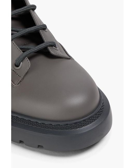 Bally Brown Giole Leather Combat Boots