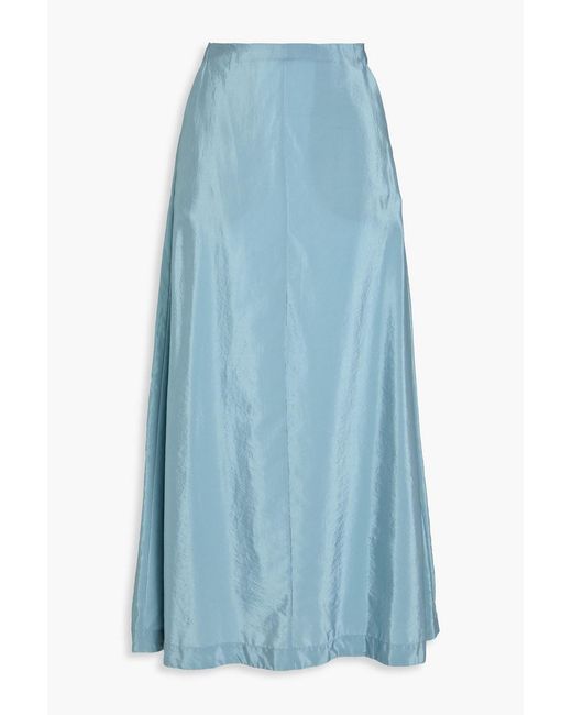 By Malene Birger Blue Isoldas Taffeta Maxi Skirt