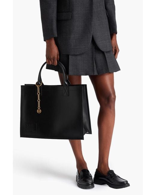 Sandro Black Leather Tote