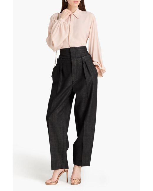 Victoria Beckham Pink Silk Crepe De Chine Shirt