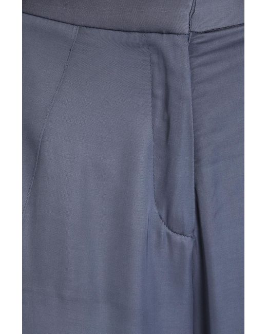 Palmer//Harding Blue Culottes aus satin mit falten