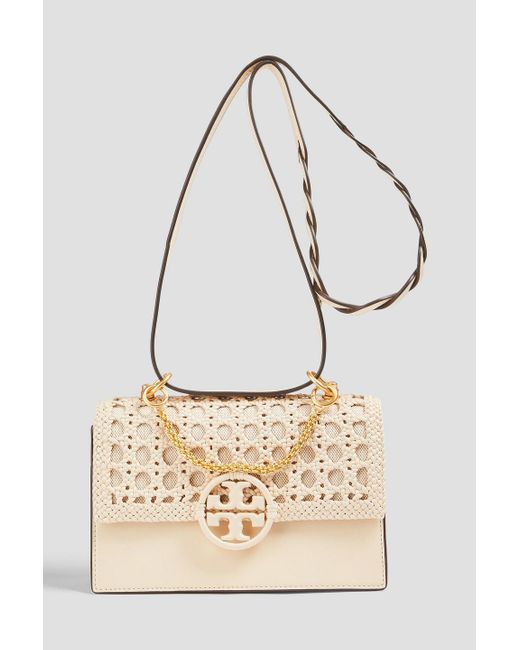 Tory Burch Natural Hestia Quilted Leather Tote