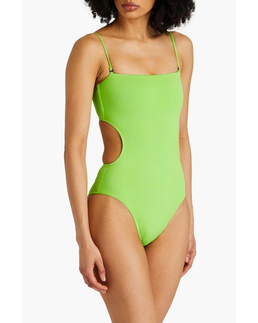 Bondi Born Green Lena Cutout Swimsuit