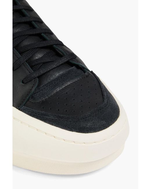 Y-3 Centennial sneakers aus leder und canvas in Black für Herren