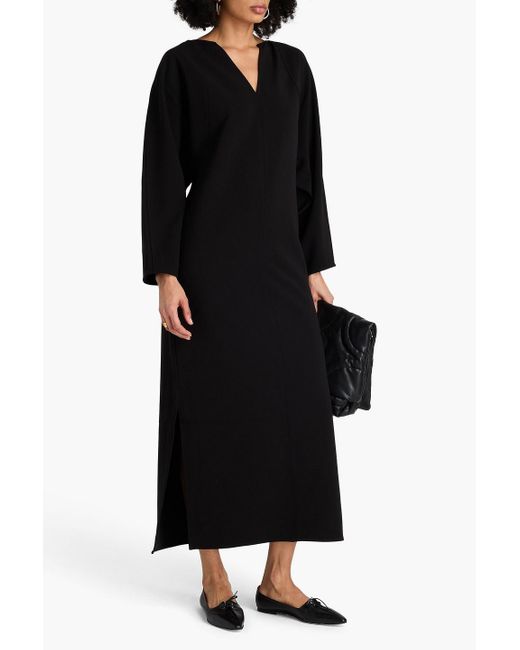By Malene Birger Black Estel Woven Midi Dress