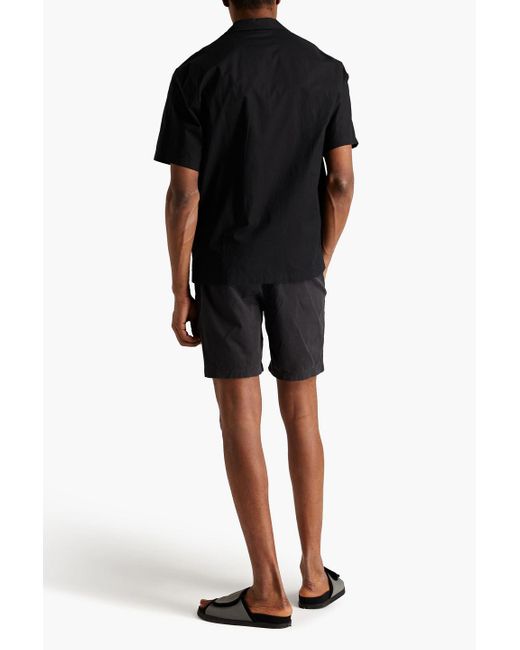 James Perse Black Cotton-poplin Shirt for men