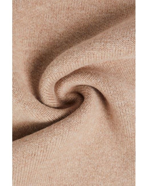 Tory Burch Natural Embroidered Cashmere Scarf