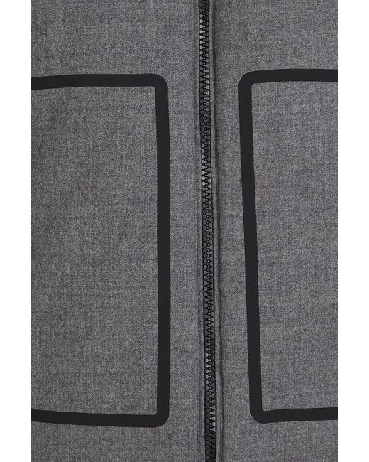 Fusalp Black Erwin Quilted Wool-blend Twill And Scuba Jacket for men