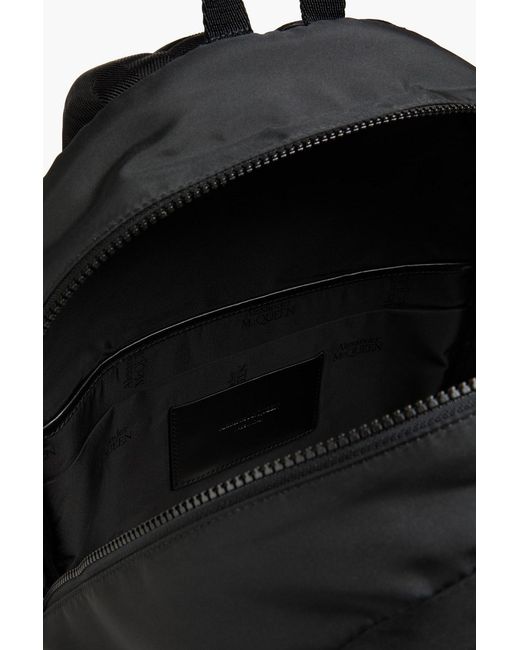 McQueen Black Printed Shell Backpack